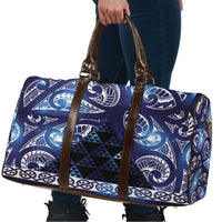 Matariki New Zealand Travel Bag NZ Niho Taniwha Maori New Year Blue Galaxy LT14 - Polynesian Pride