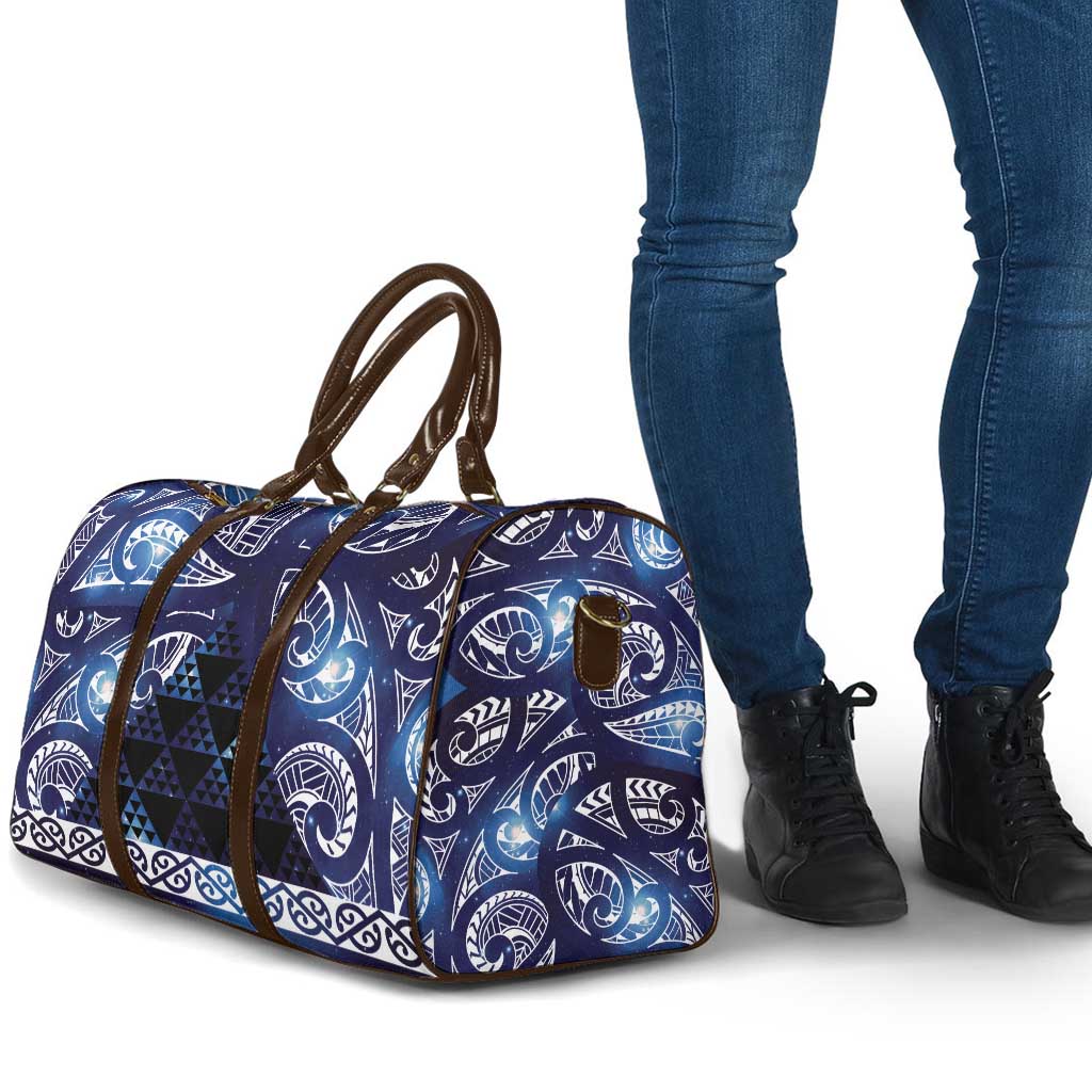 Matariki New Zealand Travel Bag NZ Niho Taniwha Maori New Year Blue Galaxy LT14 - Polynesian Pride