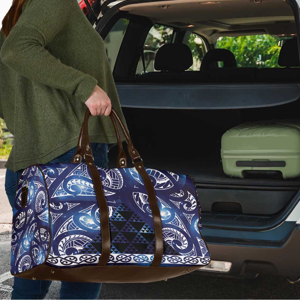 Matariki New Zealand Travel Bag NZ Niho Taniwha Maori New Year Blue Galaxy LT14 - Polynesian Pride