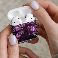 Matariki New Zealand AirPods Case NZ Niho Taniwha Maori New Year Purple Galaxy LT14 - Polynesian Pride