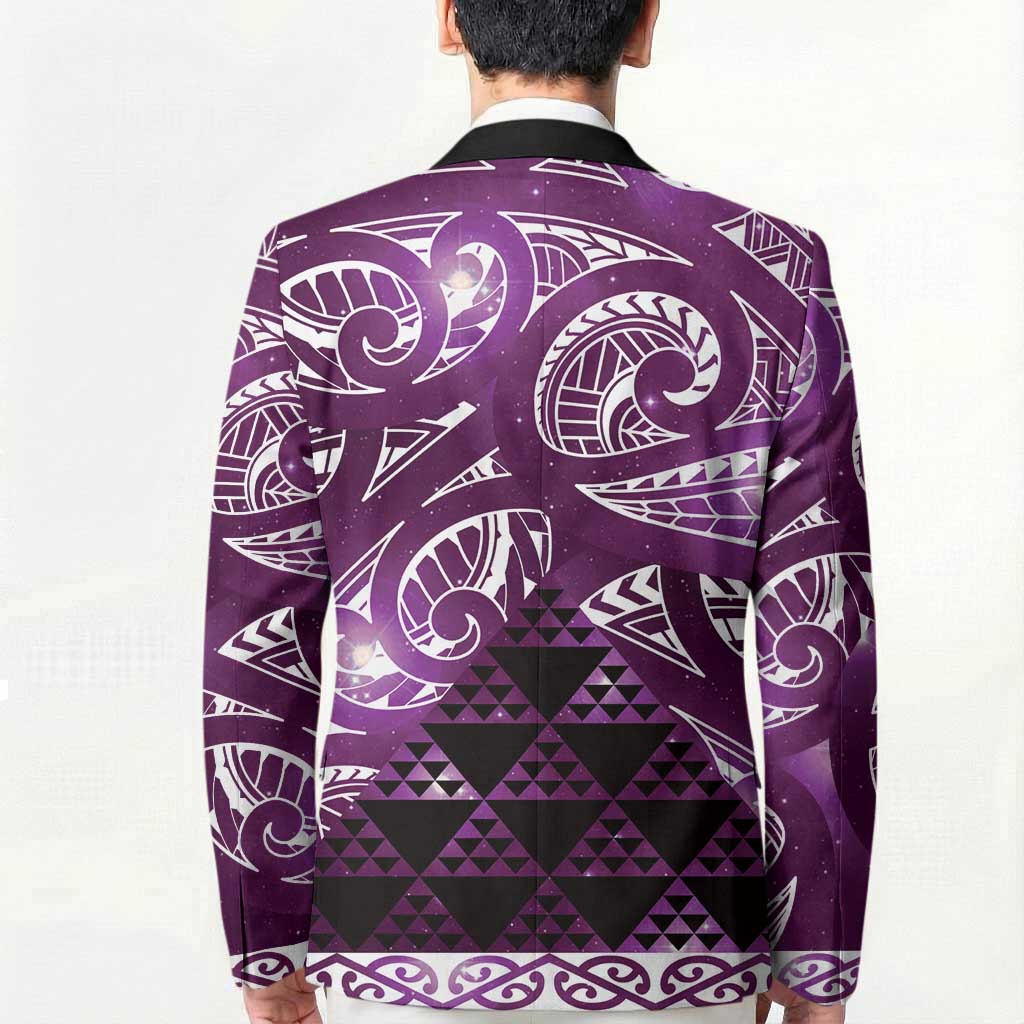 Matariki New Zealand Blazer NZ Niho Taniwha Maori New Year Purple Galaxy