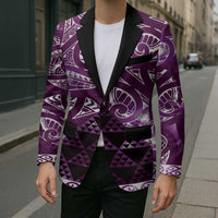 Matariki New Zealand Blazer NZ Niho Taniwha Maori New Year Purple Galaxy