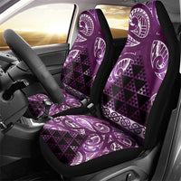 Matariki New Zealand Car Seat Cover NZ Niho Taniwha Maori New Year Purple Galaxy LT14 - Polynesian Pride