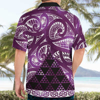 Matariki New Zealand Hawaiian Shirt NZ Niho Taniwha Maori New Year Purple Galaxy LT14 - Polynesian Pride