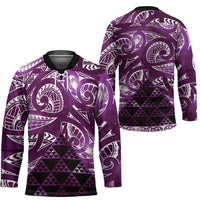Matariki New Zealand Hockey Jersey NZ Niho Taniwha Maori New Year Purple Galaxy LT14 - Polynesian Pride