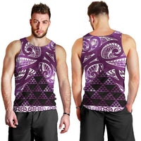 Matariki New Zealand Men Tank Top NZ Niho Taniwha Maori New Year Purple Galaxy LT14 - Polynesian Pride