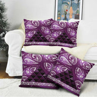 Matariki New Zealand Pillow Cover NZ Niho Taniwha Maori New Year Purple Galaxy LT14 - Polynesian Pride