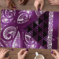 Matariki New Zealand Puzzle NZ Niho Taniwha Maori New Year Purple Galaxy