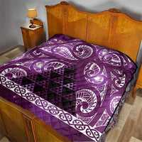Matariki New Zealand Quilt NZ Niho Taniwha Maori New Year Purple Galaxy LT14 - Polynesian Pride