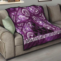 Matariki New Zealand Quilt NZ Niho Taniwha Maori New Year Purple Galaxy LT14 - Polynesian Pride