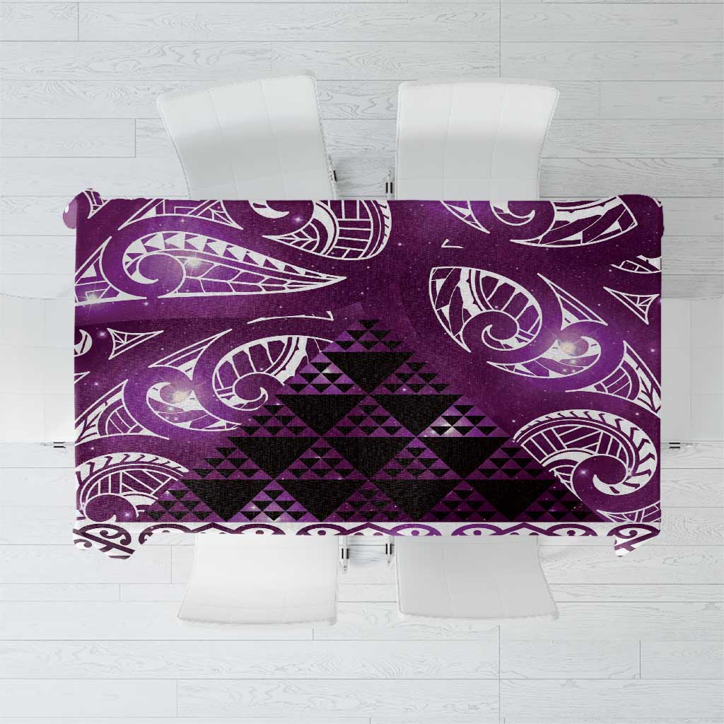 Matariki New Zealand Tablecloth NZ Niho Taniwha Maori New Year Purple Galaxy