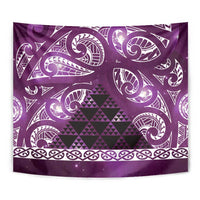 Matariki New Zealand Tapestry NZ Niho Taniwha Maori New Year Purple Galaxy