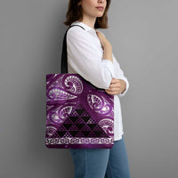 Matariki New Zealand Tote Bag NZ Niho Taniwha Maori New Year Purple Galaxy LT14 - Polynesian Pride