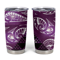 Matariki New Zealand Tumbler Cup NZ Niho Taniwha Maori New Year Purple Galaxy LT14 Purple - Polynesian Pride