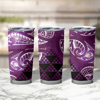 Matariki New Zealand Tumbler Cup NZ Niho Taniwha Maori New Year Purple Galaxy LT14 - Polynesian Pride