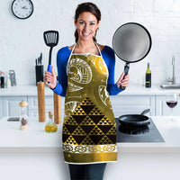 Matariki New Zealand Apron NZ Niho Taniwha Maori New Year Yellow Galaxy