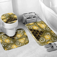Matariki New Zealand Bathroom Set NZ Niho Taniwha Maori New Year Yellow Galaxy