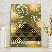 Matariki New Zealand Canvas Wall Art NZ Niho Taniwha Maori New Year Yellow Galaxy
