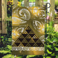 Matariki New Zealand Garden Flag NZ Niho Taniwha Maori New Year Yellow Galaxy LT14 Garden Flag Yellow - Polynesian Pride