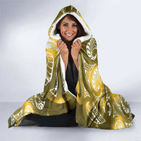 Matariki New Zealand Hooded Blanket NZ Niho Taniwha Maori New Year Yellow Galaxy LT14 - Polynesian Pride