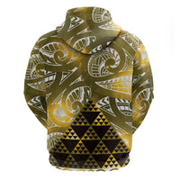 Matariki New Zealand Hoodie NZ Niho Taniwha Maori New Year Yellow Galaxy