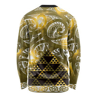 Matariki New Zealand Long Sleeve Shirt NZ Niho Taniwha Maori New Year Yellow Galaxy LT14 - Polynesian Pride