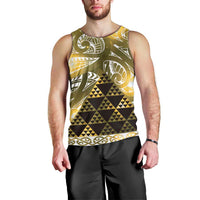 Matariki New Zealand Men Tank Top NZ Niho Taniwha Maori New Year Yellow Galaxy LT14 - Polynesian Pride