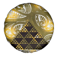 Matariki New Zealand Spare Tire Cover NZ Niho Taniwha Maori New Year Yellow Galaxy LT14 - Polynesian Pride