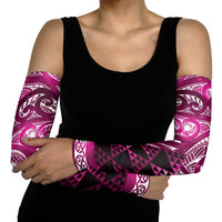 Matariki New Zealand Arm Sleeves NZ Niho Taniwha Maori New Year Pink Galaxy