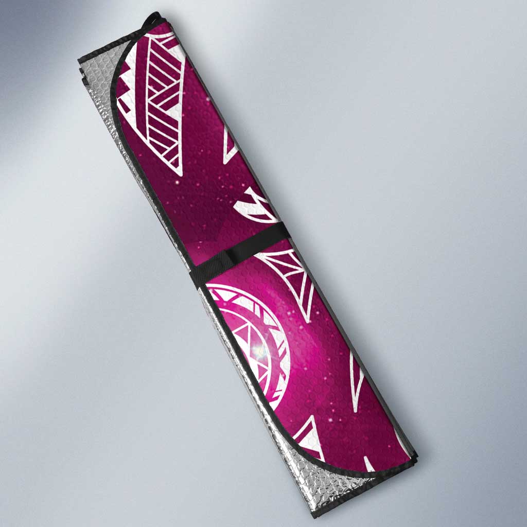 Matariki New Zealand Auto Sun Shade NZ Niho Taniwha Maori New Year Pink Galaxy