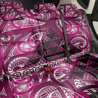 Matariki New Zealand Back Car Seat Cover NZ Niho Taniwha Maori New Year Pink Galaxy LT14 - Polynesian Pride
