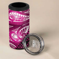 Matariki New Zealand 4 in 1 Can Cooler Tumbler NZ Niho Taniwha Maori New Year Pink Galaxy LT14 - Polynesian Pride