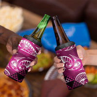 Matariki New Zealand 4 in 1 Can Cooler Tumbler NZ Niho Taniwha Maori New Year Pink Galaxy LT14 - Polynesian Pride