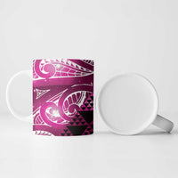 Matariki New Zealand Ceramic Mug NZ Niho Taniwha Maori New Year Pink Galaxy LT14 - Polynesian Pride