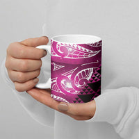 Matariki New Zealand Ceramic Mug NZ Niho Taniwha Maori New Year Pink Galaxy LT14 - Polynesian Pride