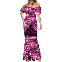 Matariki New Zealand Mermaid Dress NZ Niho Taniwha Maori New Year Pink Galaxy LT14 - Polynesian Pride