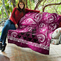 Matariki New Zealand Quilt NZ Niho Taniwha Maori New Year Pink Galaxy