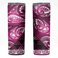 Matariki New Zealand Skinny Tumbler NZ Niho Taniwha Maori New Year Pink Galaxy