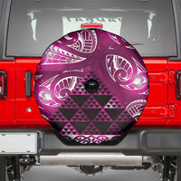 Matariki New Zealand Spare Tire Cover NZ Niho Taniwha Maori New Year Pink Galaxy LT14 - Polynesian Pride
