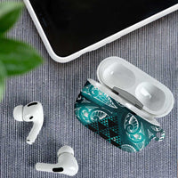 Matariki New Zealand AirPods Case NZ Niho Taniwha Maori New Year Cyan Galaxy LT14 - Polynesian Pride