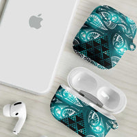 Matariki New Zealand AirPods Case NZ Niho Taniwha Maori New Year Cyan Galaxy LT14 - Polynesian Pride