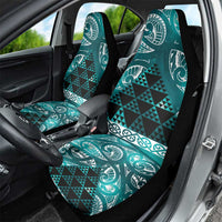 Matariki New Zealand Car Seat Cover NZ Niho Taniwha Maori New Year Cyan Galaxy LT14 - Polynesian Pride
