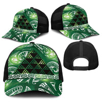 Matariki New Zealand Baseball Net Cap NZ Niho Taniwha Maori New Year Green Galaxy