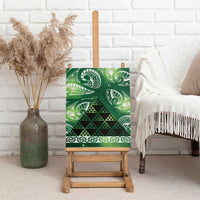 Matariki New Zealand Canvas Wall Art NZ Niho Taniwha Maori New Year Green Galaxy