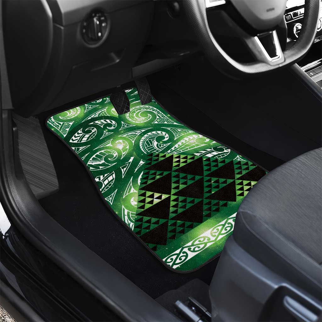 Matariki New Zealand Car Mats NZ Niho Taniwha Maori New Year Green Galaxy