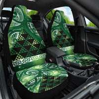 Matariki New Zealand Car Seat Cover NZ Niho Taniwha Maori New Year Green Galaxy LT14 One Size Green - Polynesian Pride