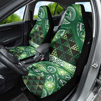Matariki New Zealand Car Seat Cover NZ Niho Taniwha Maori New Year Green Galaxy LT14 - Polynesian Pride