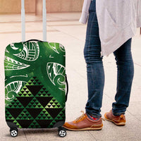 Matariki New Zealand Luggage Cover NZ Niho Taniwha Maori New Year Green Galaxy LT14 Green - Polynesian Pride