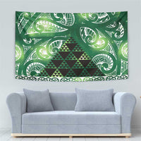 Matariki New Zealand Tapestry NZ Niho Taniwha Maori New Year Green Galaxy