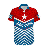 West Papua Hawaiian Shirt Coat Of Arms And Morning Star Flag LT14 - Polynesian Pride